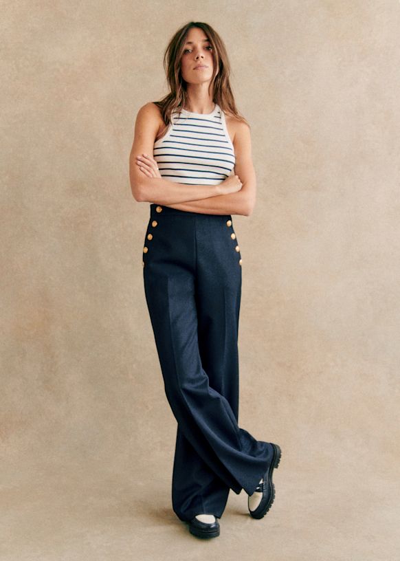 Pantalon bleu marine